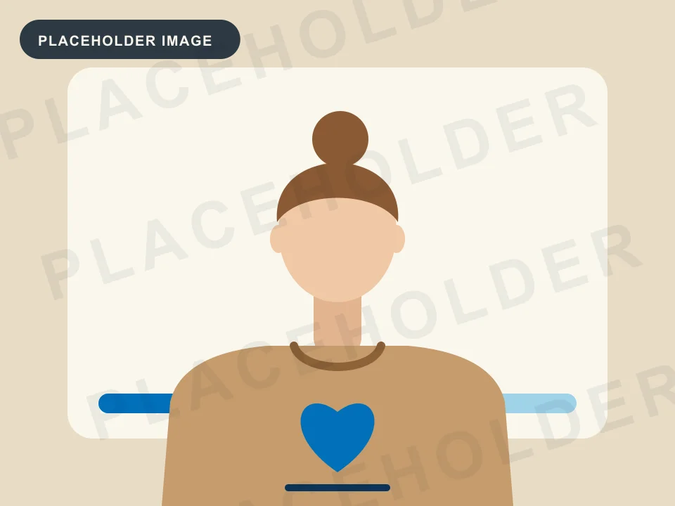 Placeholder illustration: a supporter wearing a fundraiser tee